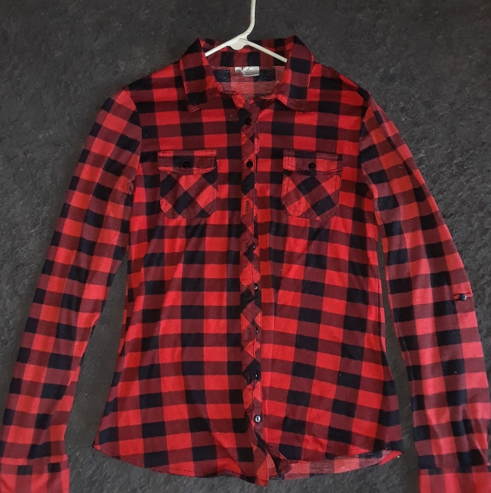 Red & Black Plaid Shirt